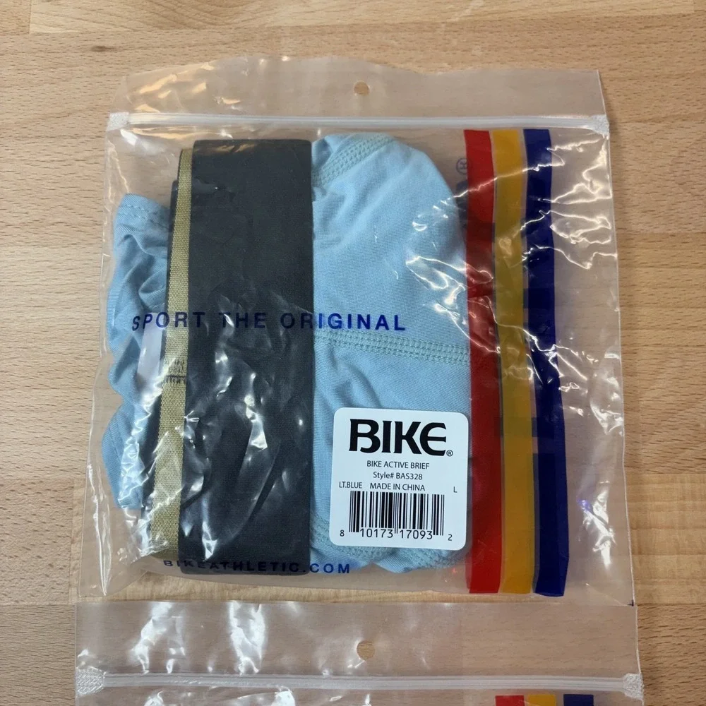 Bike Active Brief Men's Large Blue Animal Print Underwear New